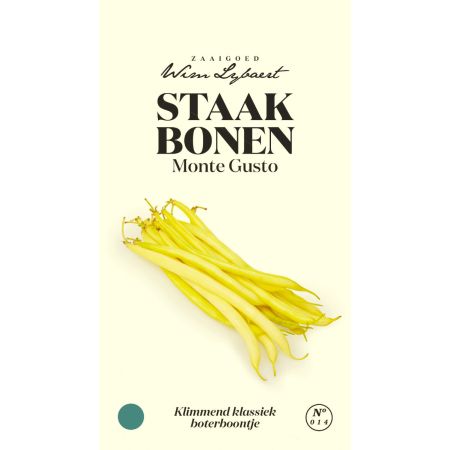 Staakbonen Monte Gusto - Wim Lybaert Zaaigoed - Klimmend klassiek boterboontje  - Ca. 25 gr