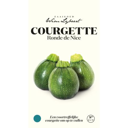 Courgette Ronde De Nice - Wim Lybaert Zaaigoed - Een voortreffelijke courgette om op te vullen  - Ca. 1.5 gr