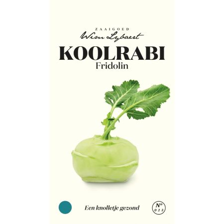 Koolrabi Fridolin - Wim Lybaert Zaaigoed - Makkelijk te kweken en zit vol vitamine B en C - Ca. 2 gr