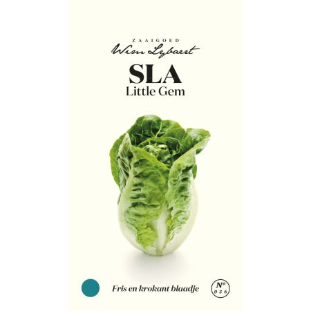 Sla Little Gem - Wim Lybaert Zaaigoed - Fris en krokant blaadje - Ca. 1 gr