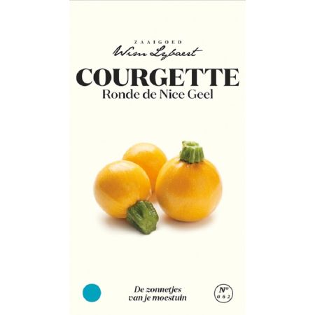 Courgette Rond De Nice Geel - Wim Lybaert Zaaigoed - De zonnetjes van je moestuin