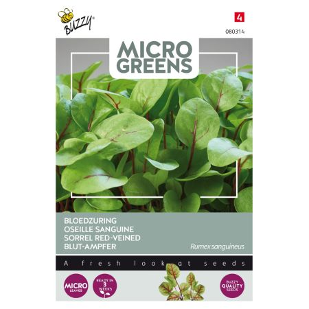 Buzzy Microgreens, Bloedzuring - Ca. 0.5 gr