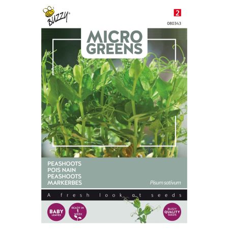 Buzzy Microgreens, Peashoots - Ca. 15 gr