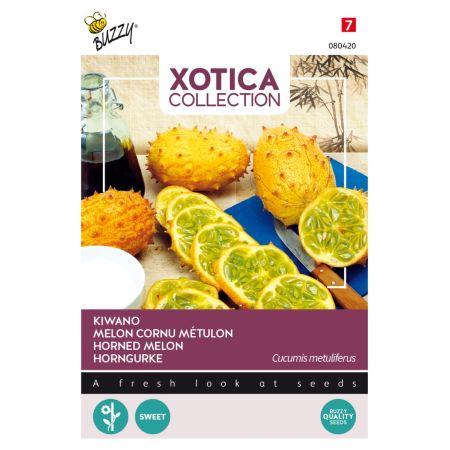Buzzy Xotica Kiwano, Hoornkomkommer - Ca. 10 zaden