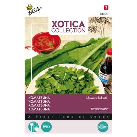 Buzzy Xotica Komatsuna, Mustard Spinach - Ca. 3 gr