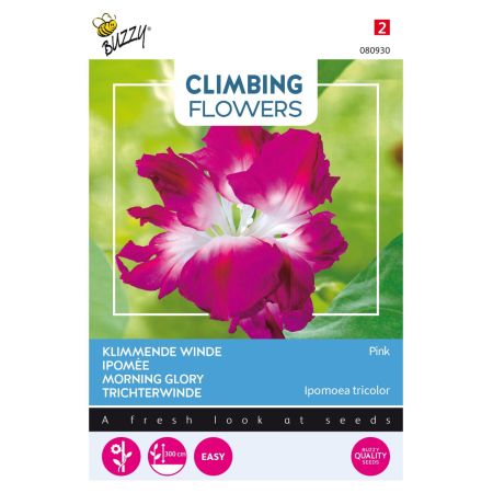 Buzzy Climbing Flowers, Ipomoea Dubbel Rose - Ca. 2 gr