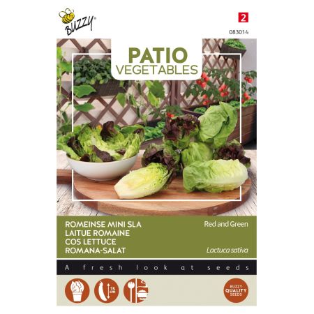Buzzy Patio Veggies, Romeinse Mini-sla (gemengd) - Ca. 0.2 gr