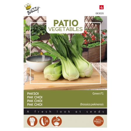 Buzzy Patio Veggies, Pak Choi Green F1 - Ca. 0.25 gr