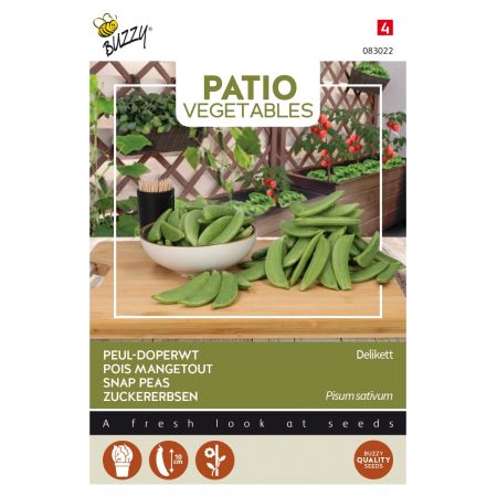 Buzzy Patio Veggies, Sugar Snap delikett - Ca. 15 gr