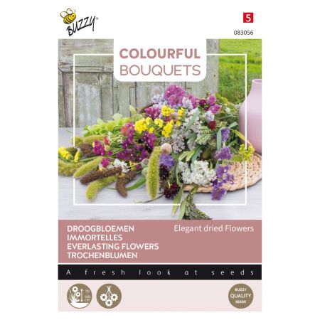 Buzzy Colourful Bouquets, Elegant dried flowers - Ca. 5 gr