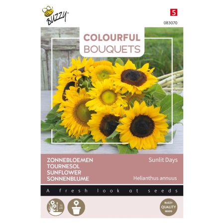 Buzzy Colourful Bouquets, Sunlit Days, zonnebloem - Ca. 1 gr