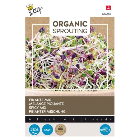 Buzzy Organic Sprouting Salademengsel pikant (BIO) - Ca. 30 gr