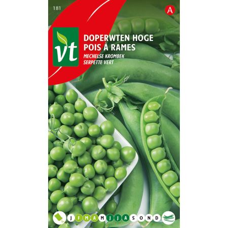 Erwt Doperwt Mechelse Groene Krombek - Ca. 50 gr