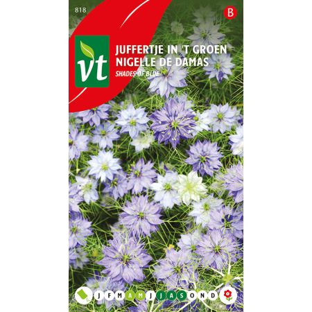 Juffertje In 'T Groen Indigo En Light Blue Mix - Ca. 1 gr