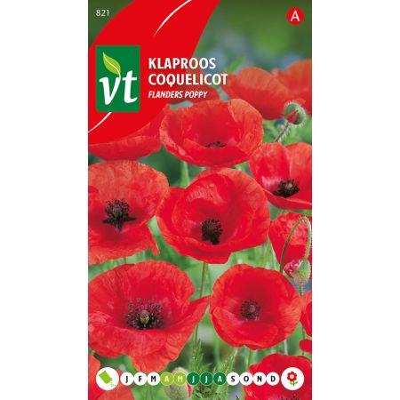 Papaver Rode Klaproos - Ca. 0.75 gr