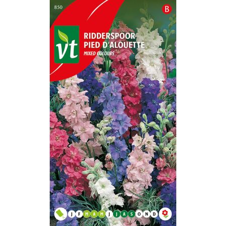 Ridderspoor Eenjarige Sublime Mix - Ca. 0.75 gr