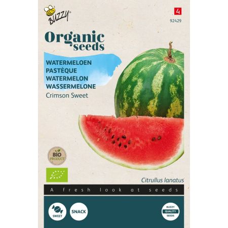 Buzzy Organic Watermeloen Crimson Sweet (BIO) - Ca. 1 gr