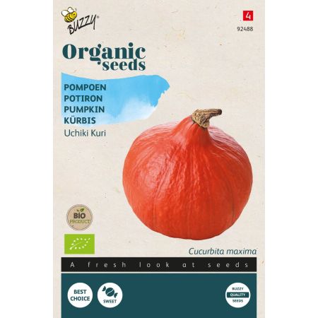 Buzzy Organic Pompoen Uchiki Kuri  (BIO) - Ca. 1.75 gr