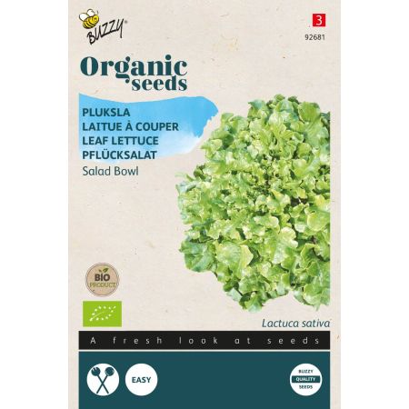 Buzzy Organic Pluksla Salad Bowl, groen  (BIO) - Ca. 1 gr