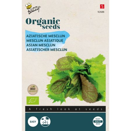 Buzzy Organic Aziatische Mesclun (BIO) - Ca. 3 gr