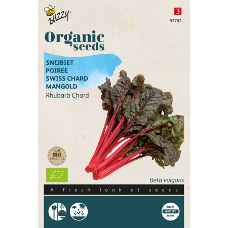 Buzzy Organic Snijbiet Rhubard Chard  (BIO) - Ca. 2 gr