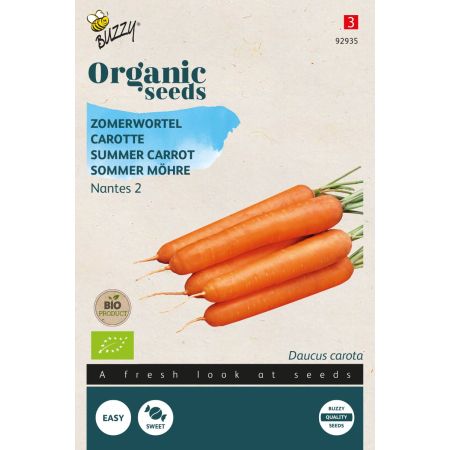 Buzzy Organic Zomerwortelen Nantes 2  (BIO)