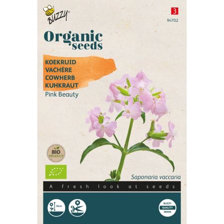 Buzzy Organic Saponaria, Koekruid Pink Beauty (BIO) - Ca. 0.5 gr