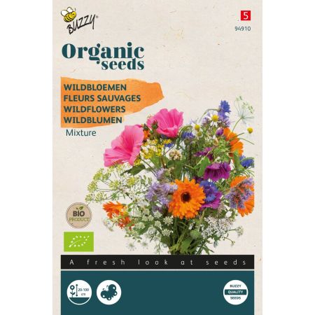Buzzy Organic Wildbloemen mengsel  (BIO) - Ca. 2 gr