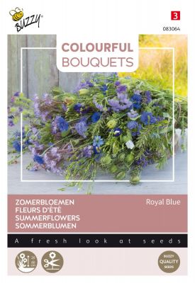 Buzzy Colourful Bouquets, Royal Blue