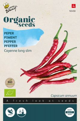 Buzzy Organic Peper Cayenne long slim (BIO)