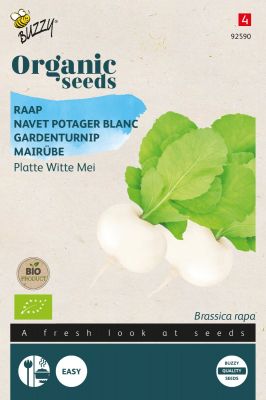 Buzzy Organic Raap Platte Witte Mei (BIO)