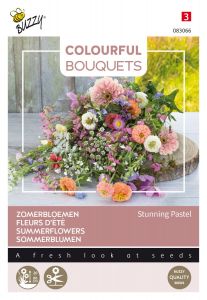 Buzzy Colourful Bouquets, Stunning Pastel gemengd